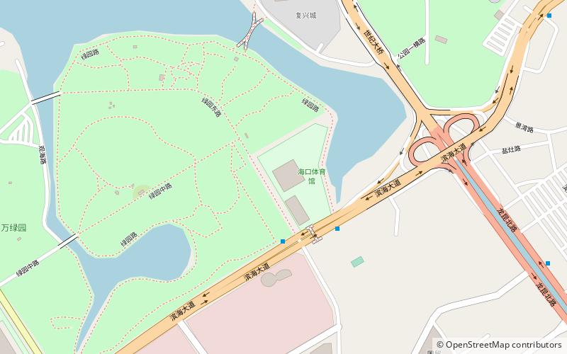 Haikou City Stadium location map