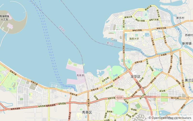 Nanhai Pearl Artificial Island location map