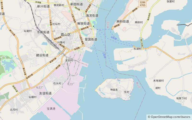 port of zhanjiang location map