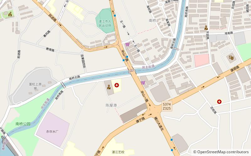 chikan zhanjiang location map