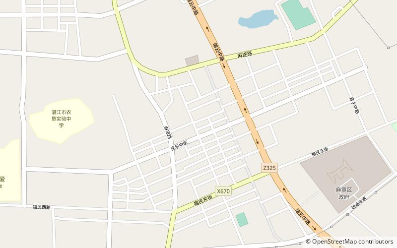 District de Mazhang location map