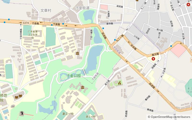 lingnan normal university zhanjiang location map