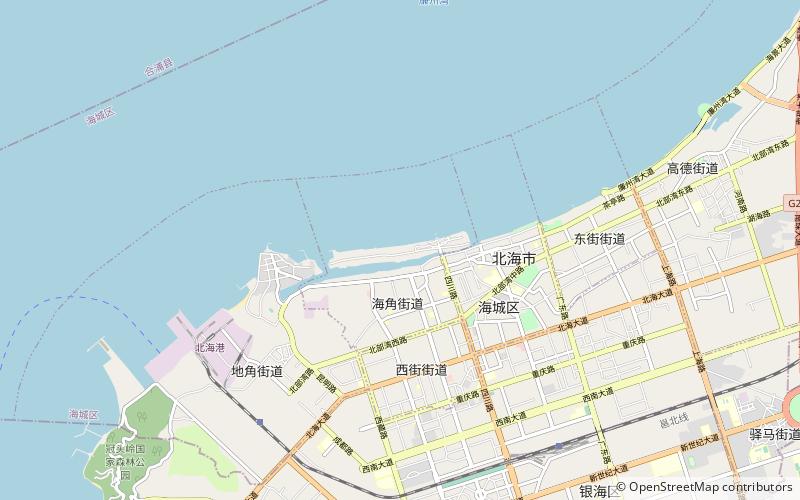 wai sha dao beihai location map