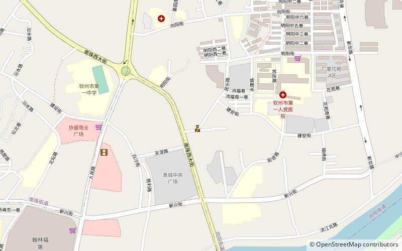 xiangyang subdistrict qinzhou location map
