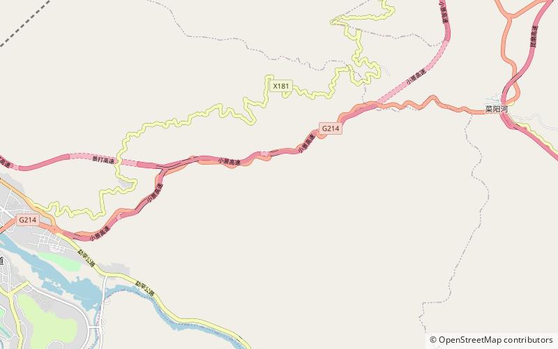 Rainforest of Xishuangbanna location map