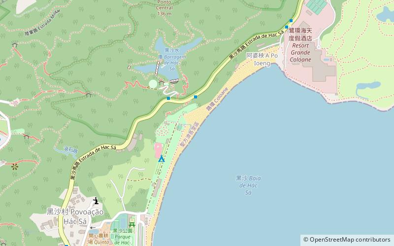 Hac Sa Beach location map