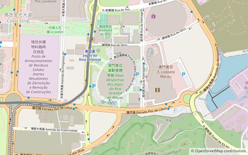 Macau East Asian Games Dome location map