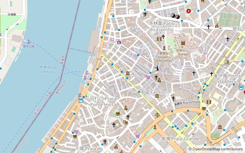 rua da felicidade macau location map