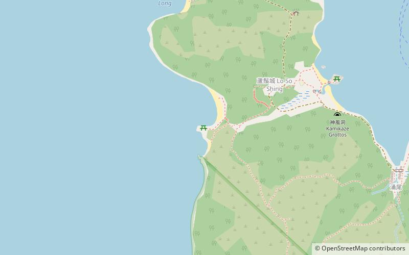 Lo So Shing Beach location map