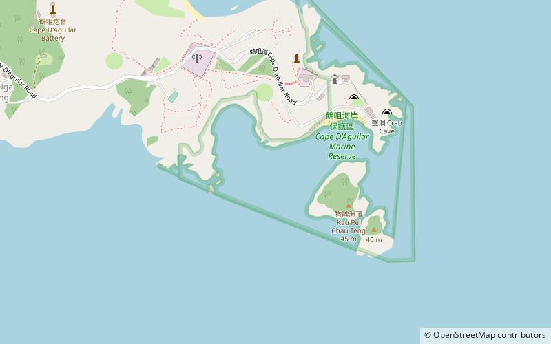 Cape D'Aguilar Marine Reserve location map