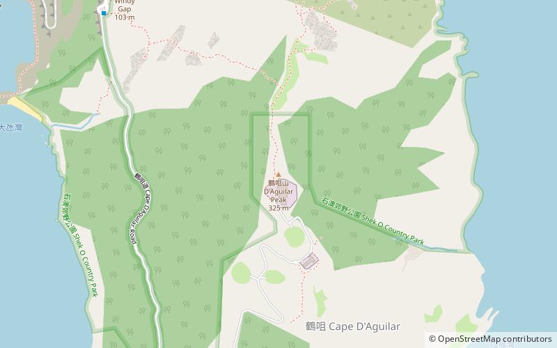 D'Aguilar Peak location map