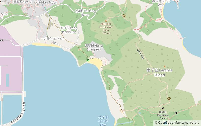 Hung Shing Yeh Beach location map