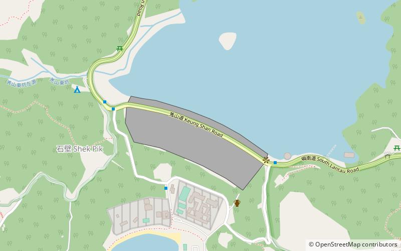 Shek Pik Reservoir location map