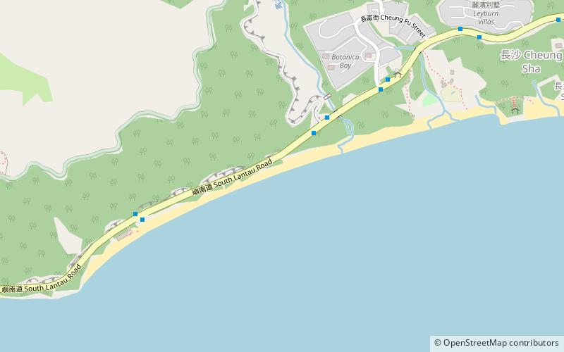 Upper Cheung Sha Beach location map