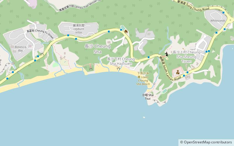 Lower Cheung Sha Beach location map