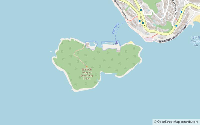 Middle Island location map