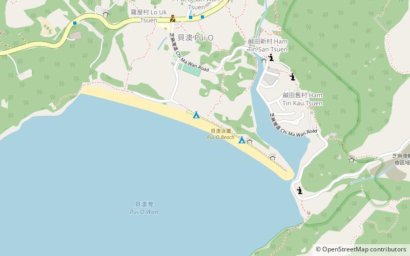 Pui O Beach location map