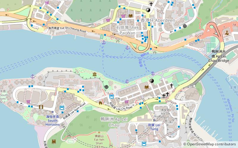 Aberdeen Floating Village location map