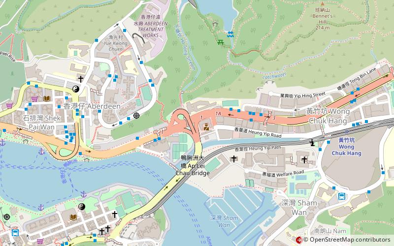 Ap Lei Chau Bridge location map