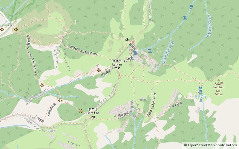 Lantau Peak location map