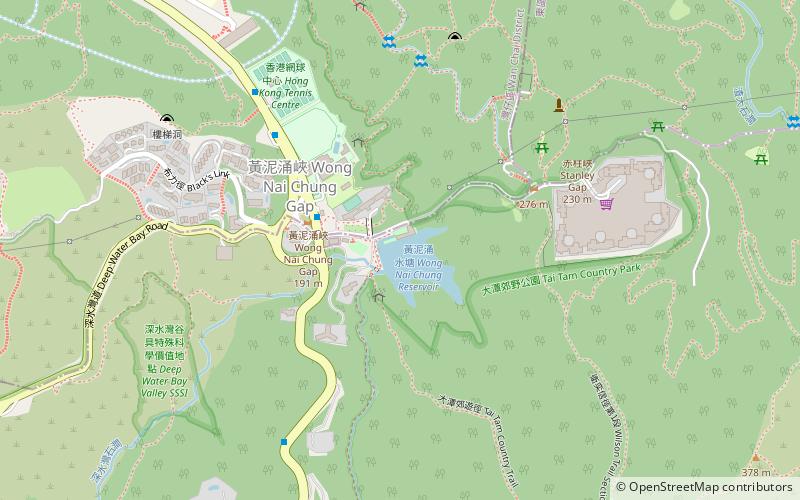 Wong Nai Chung Reservoir Park location map