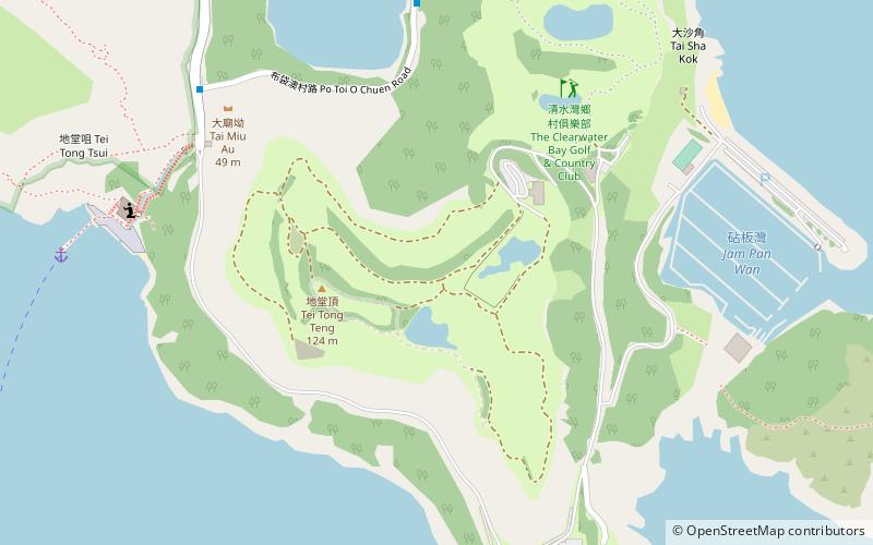 The Clearwater Bay Golf & Country Club location map