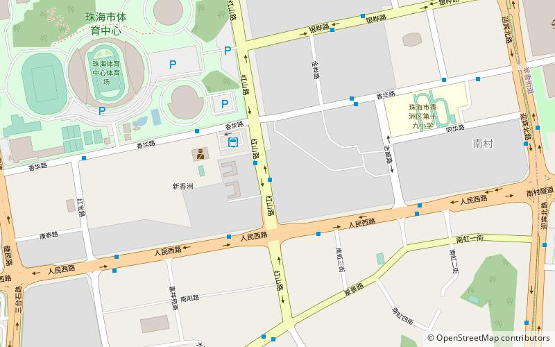 Zhuhui Stadium location map