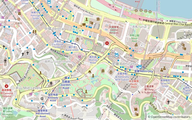 Bank of China Tower location map