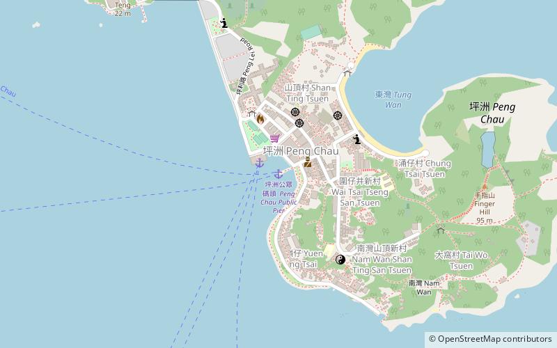 Peng Chau Public Pier location map