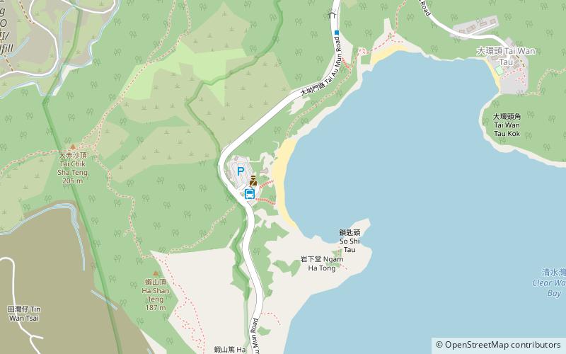clear water bay second beach hong kong location map