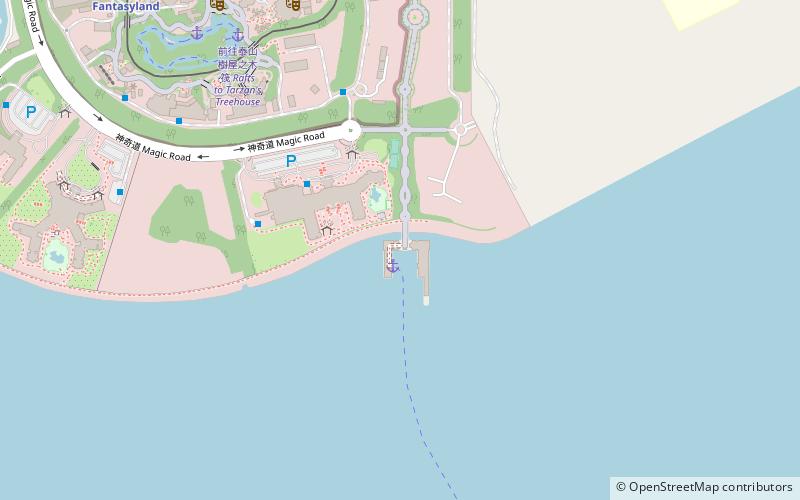 Disneyland Resort Pier location map