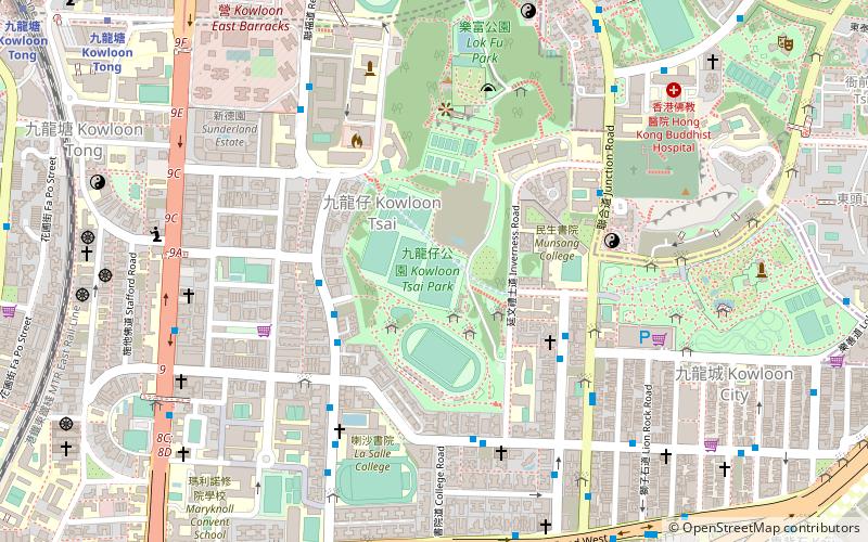 Kowloon Tsai Park location map