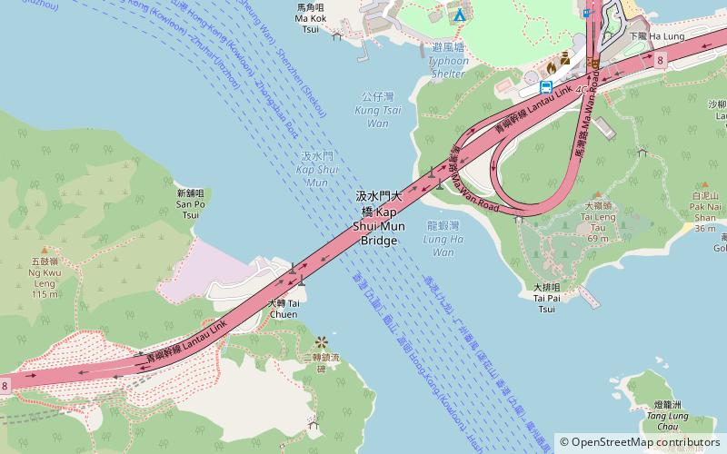 Lantau Link location map
