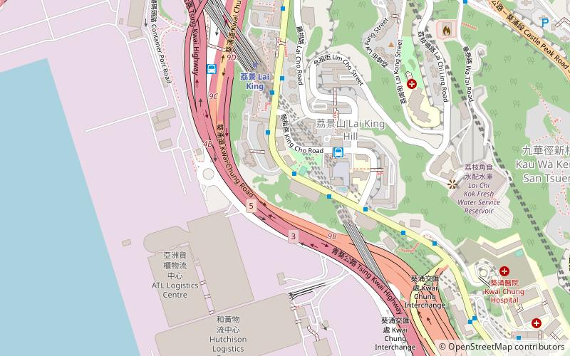 Tsing Kwai Highway location map