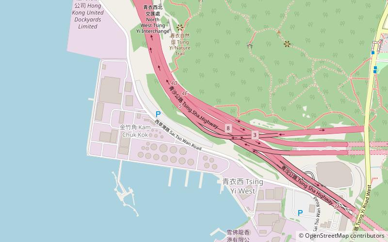 Cheung Tsing Highway location map