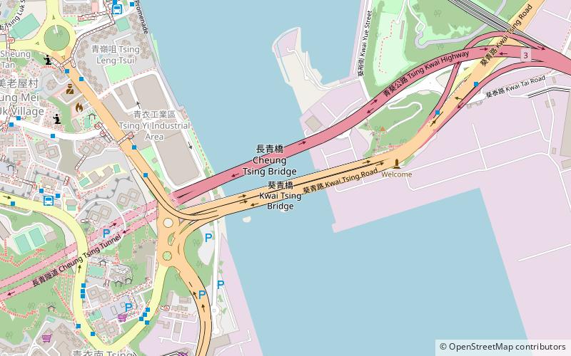 Tsing Yi Bridge location map