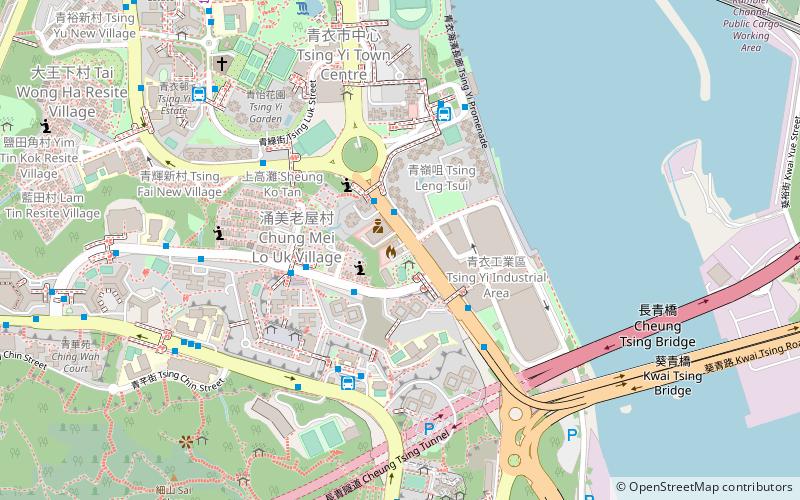 tsing yi tong hongkong location map
