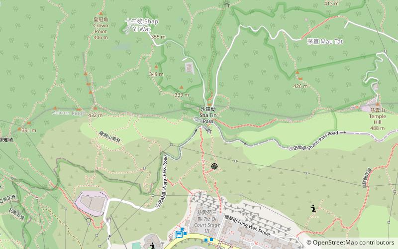 Sha Tin Pass location map