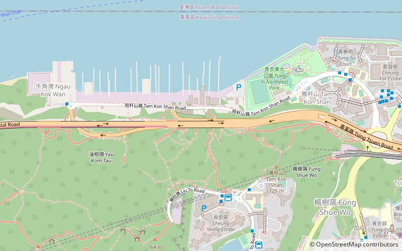 Tsing Yi North Coastal Road location map