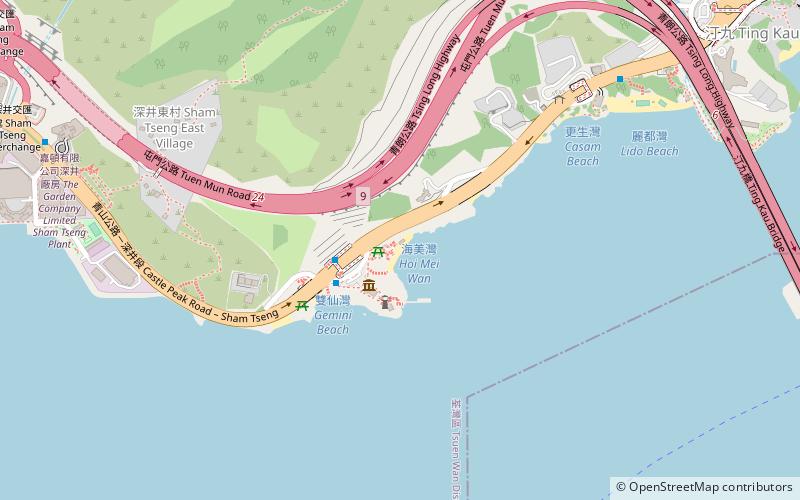 Hoi Mei Wan Beach location map