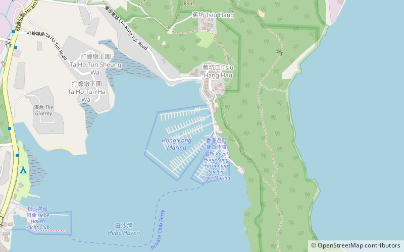 hong kong marina location map