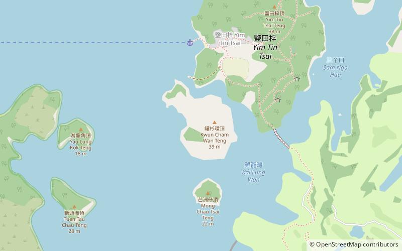 kwun cham wan hong kong location map