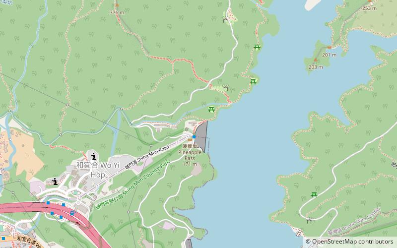 Shing Mun Country Park location map