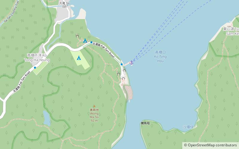 Wong Shek Pier location map