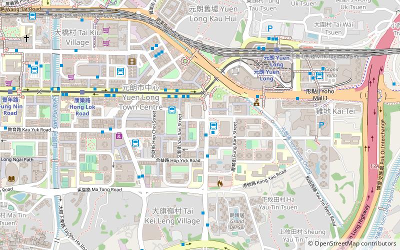 Kin Yip Street Cooked Food Market location map