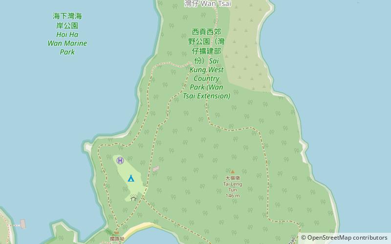 sai kung west country park hongkong location map
