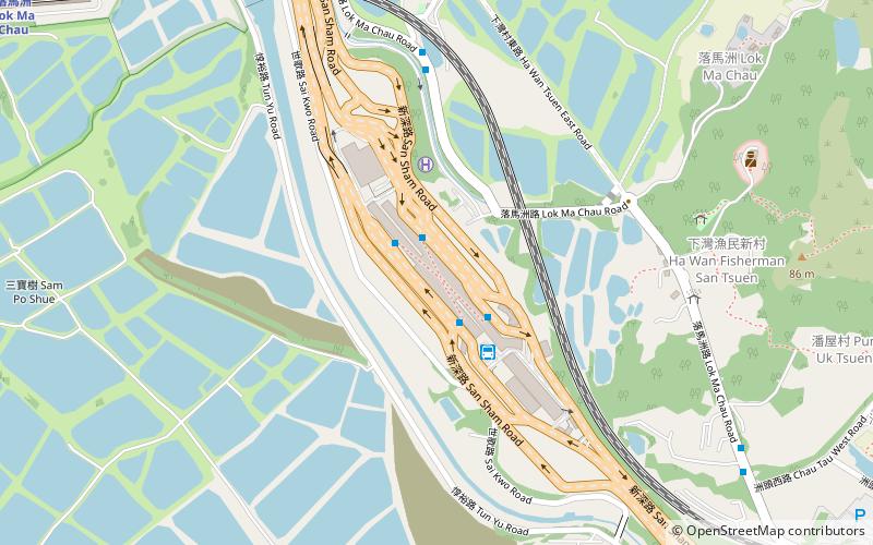 Lok Ma Chau Control Point location map