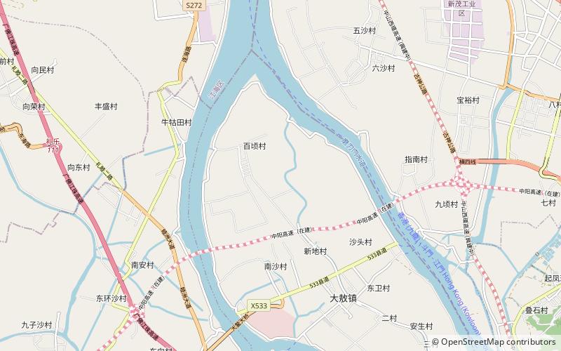 Port of Zhongshan location map