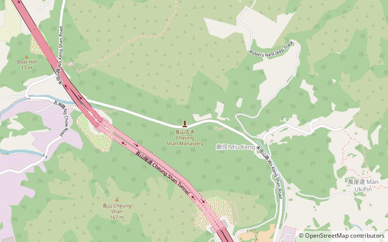 Cheung Shan Monastery location map