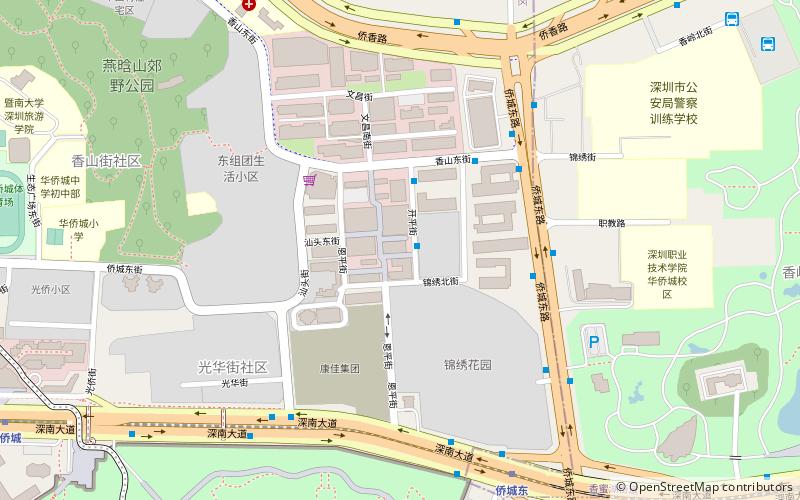 oct contemporary art terminal and loft area shenzhen location map